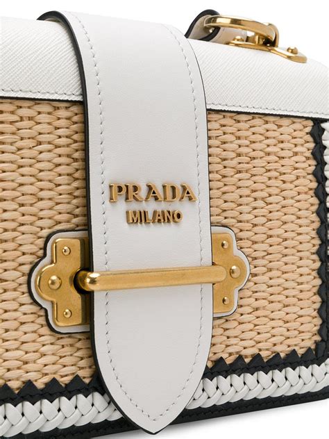 prada white leather shoulder bag|prada cahier shoulder bag black.